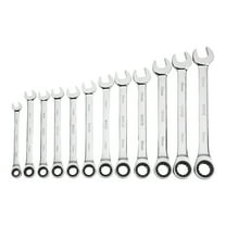 Klutch Ratcheting Wrench Set, 12-Pc., Metric: 8-19mm