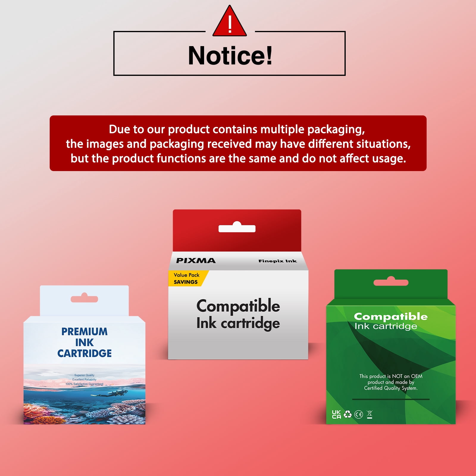 2 Combo Pack PG 275XL Ink Cartridge for Canon ink 275 and 276 for PG275 and CL276 Canon Printer Ink for Canon PIXMA TS3522 TS3520 TR4700 Printer