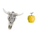 thumbnail image 5 of Escultura De Fruta De Cabeza De Toro De Porcelana Para Colgar En La Pared, Adorno Geométrico Tribal Para Oficina, Granja, Dormitorio, Festival, Decoración Coleccionable, 5 of 8
