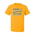 thumbnail image 2 of Wild Bobby, Sometimes It's A Fish Other Times It's A Buzz, Fishing, Men Graphic Tee, Gold, XX-Large, 2 of 4