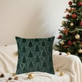 thumbnail image 4 of Summercome Christmas Tree Decorative Pillow Covers 18x18, Green Soft Plush Faux Fur Farmhouse Throw Cushion Cases for Xmas Winter Holiday Home Decorations, Pack of 2, 4 of 7