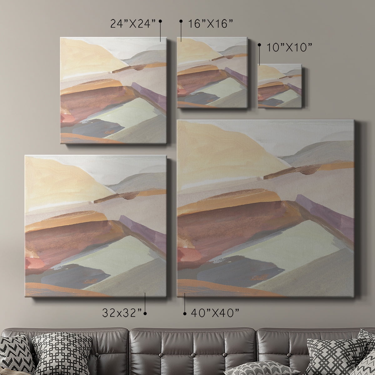 Wexford Home Canyon Rim I-Premium Gallery Wrapped Canvas, 10" x 10" - Ready to Hang