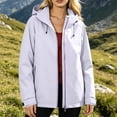 thumbnail image 4 of Sheghy Womens Rain Jacket Women Packable Parka Funnel Neck Weekend Shacket Jacket with Pockets, 4 of 7