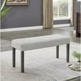 thumbnail image 3 of Selena 6Pc 60" Rectangular Gray Faux Marble Wood Dining Set w/4 Chairs & Bench, 3 of 7