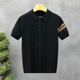 thumbnail image 2 of JAJAHO Men's Button Up Shirts Short Sleeve Collared Summer Striped Regular Fit Beach Shirts Casual Business Wear Cozy Tops, 2 of 4