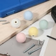 thumbnail image 3 of Uxcell 2 Pcs Ceramic Cabinet Knobs, 1.3 Inch Round Ceramic Drawer Knob Dresser Pulls with Mounting Screws Knobs Furniture Handles for Kitchen Closet Cupboard Nursery Decor, Green, 3 of 7