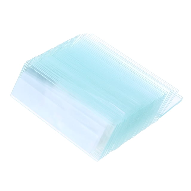 MasteelfCA 50 Pcs Microscope Slide Glass Vacuum Slide High Clear Glass Microslide (1.0-1.2mm)