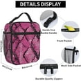 thumbnail image 5 of Women Snakeskin Pattern Print Lunch Box - Insulated Lunch Bags For WomenMenWomenMen Detachable Handle Lunchbox Meal Tote Bag Women Snakeskin Pattern Print, 5 of 8