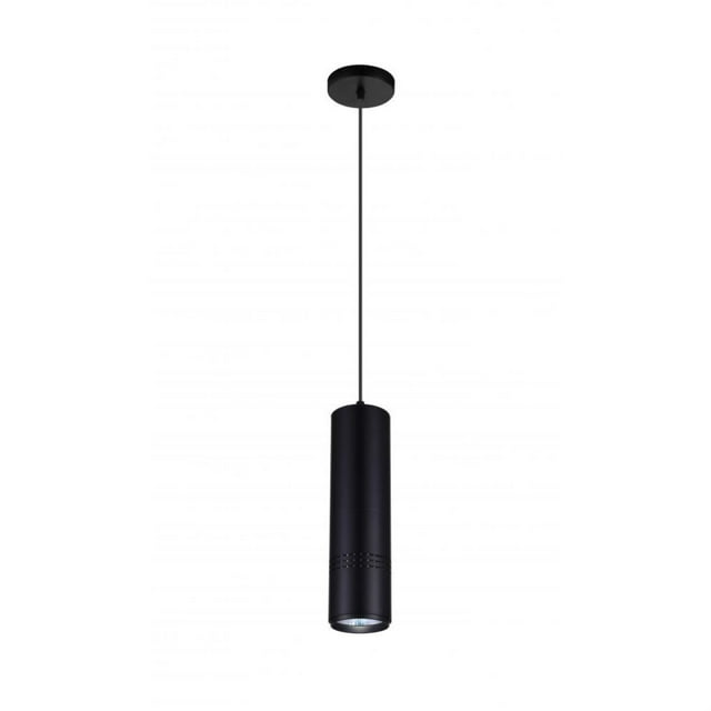 CWI Lighting Mini Suspension à DEL vers le Bas avec Fini Noir et Bois