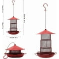 thumbnail image 3 of Bird Feeder, Metal Hanging Bird Feederr Lantern Shape Decorative Birdfeeder for Outdoor Gardening Yard Pathway Decoration, 3 of 10