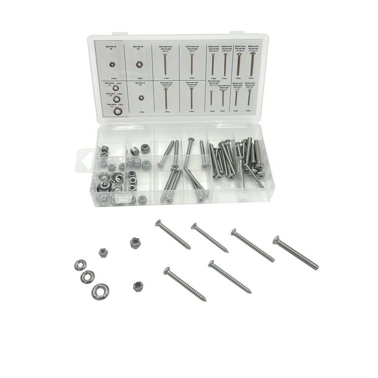 72-Piece Screw and Nut Assortment with Case photo 2