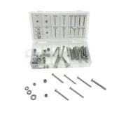 Hyper Tough 72-Piece Stainless Steel Screw and Nut Assortment with Clear Storage Case, 5502