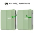 thumbnail image 5 of JETech Case for iPad Pro 12.9-Inch (5th Generation, 2021 Model) with Pencil Holder, Support 2nd Pencil Charging, Slim Tablet Cover with Soft TPU Back, Auto Wake/Sleep (Matcha Green), 5 of 8