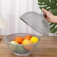 thumbnail image 4 of Fruit Fly Proof Fruit Bowl, Large Capacity Mesh Fruit Basket with Lid Coverblack, 4 of 5