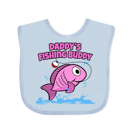 

Inktastic Daddy s Fishing Buddy (pink) Gift Baby Boy or Baby Girl Bib