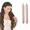 2Pcs Champagne, variant on Totoro Hero Heatless Hair Curler No Heat Hair Rollers Satin Curling Rod Headband Lazy Curls Soft Curlers Sleeping Flexi Rods Styling Tools