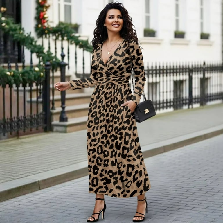 elegant leopard print dress Emma Slip Dress main image 0