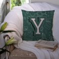 thumbnail image 3 of Carolines Treasures Letter Y Back to School Initial Canvas Fabric Decorative Pillow 14Hx14W multicolor, 3 of 4