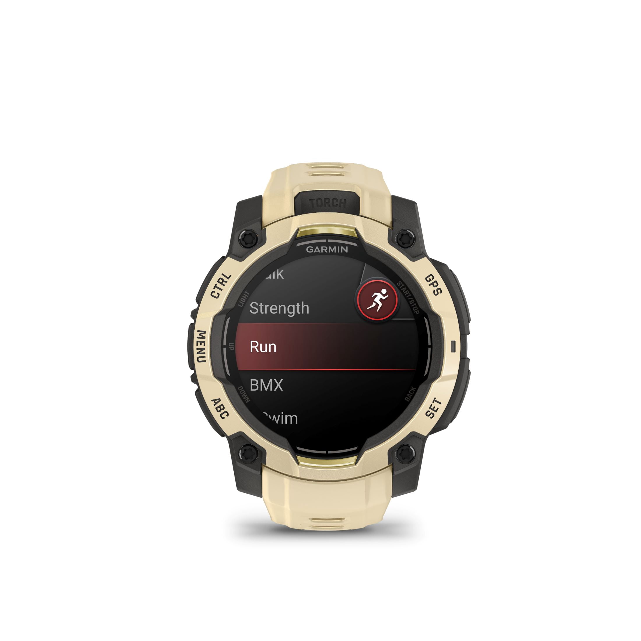 Garmin Instinct 3 – 45 mm, AMOLED Display, Rugged Outdoor GPS Smartwatch, Built-In Flashlight, Alpine Rush Collection Limited Edition Color, Citrine with Citrine Band