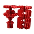 thumbnail image 2 of Adornos de Guirnalda de Papel BLESIY Rojo con Forma de Panal Estilo A, 2 of 8