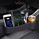 thumbnail image 1 of Organizador De Espacio Para Asiento De Automóvil Relleno De Espacio Para Asiento De Automóvil De Cuero Pu Con Puerto Usb Dual Portavasos Ahorro De Espacio Caja De Almacenamiento Para Asiento Delantero Muyoka Hogar, 1 of 7