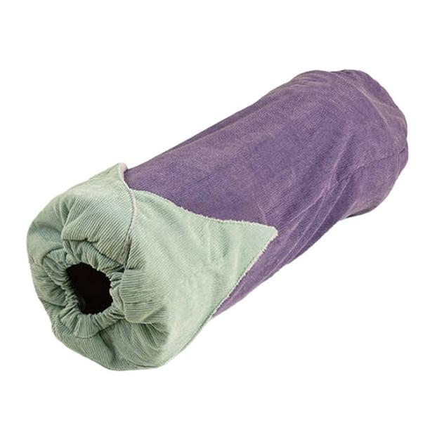 Túnel para gatos, caseta de juego, juguetes interactivos para gatos de interior, gatitos pequeños Berenjena
