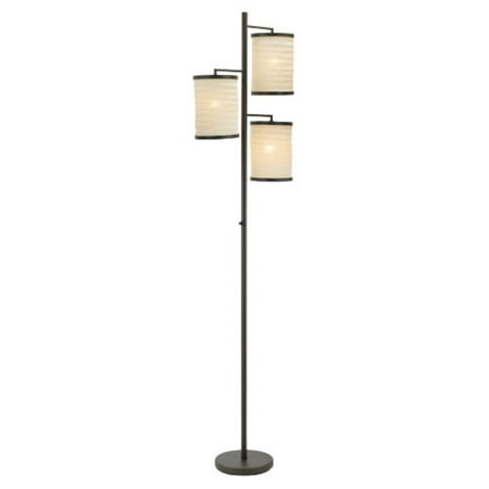 Photo 1 of 74" Bellows Tree Lamp Brown - Adesso
