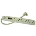 thumbnail image 1 of Adaptateur de Parasurtenseur à 6 Prises d'Alimentation Électrique pour Prise Murale avec Barre de Protection, 1 of 2