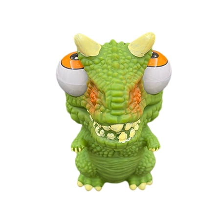 witspace Blasting Eye Dinosaur Dragon Q Version of Dinosaur Doll Decompression Pinch Music Protruding Eyes Squeezing Eye Release Toy Decompression Toy 3D Decompression Ball Stress Relief Toys