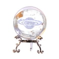 thumbnail image 2 of weibbin Engraved Decorative Crystal Sphere Decorative Quartz Glass Ball, Model Astronomy Sphere, Paperweight Crystal Display Sculpture Home Decor Crafts for Kids Friends, 2 of 6