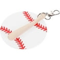 thumbnail image 4 of HONMEET Baseball Pendant Keyring Aluminum Alloy 2Pcs 3.0X3.0X0.1In, 4 of 8