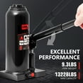 thumbnail image 5 of DNA Motoring TOOLS-00357 17'' 6 Tons (13227 lbs) Car Pickup SUV Auto Repair Manual Automotive Hydraulic Welded Bottle Jack Black, 5 of 7