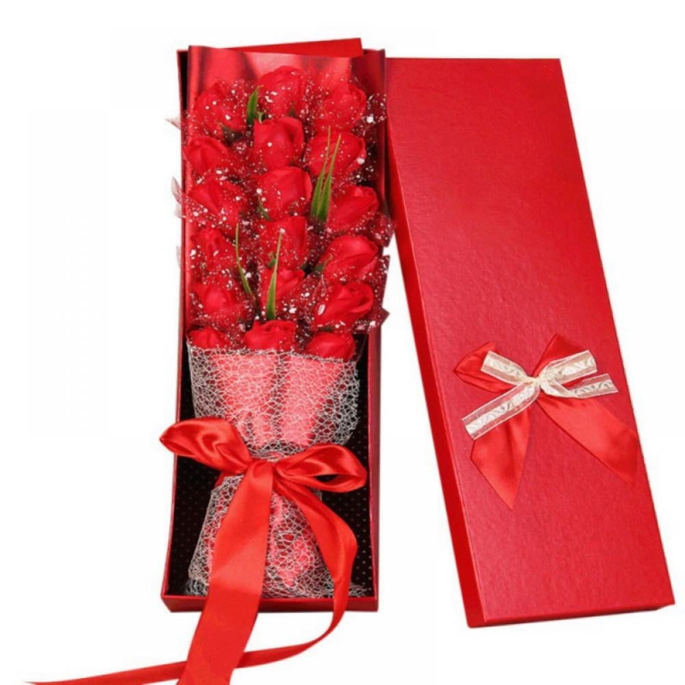 Forever Ramo Ramo de rosas perfumadas Forever de 18 piezas con caja de regalo - Ramo ...