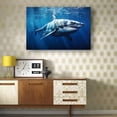 thumbnail image 2 of Shark Poster Shark in The Water Wall Art Sea Ocean Poster Prints Giclee Artwork Printed Canvas Pictures for Hallway Painting for Living Room Panel, 2 of 5