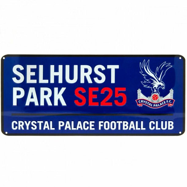 Crystal Palace FC - Placa de Calle (Azul Real, Blanco, Rojo)