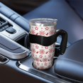 thumbnail image 5 of 40oz Tumbler,Red Christmas Snowflake Pattern Insulated Tumblers with Removable Handle,Stainless Steel Double Vacuum Coffee Tumbler Cup with Straw for Home,Office,Travel,Party, 5 of 5