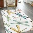 thumbnail image 3 of Dragonfly Washable Area Rug&nbsp;3x5ft Watercolor Colorful Wings Flying Soft Rectangle&nbsp;Rugs for Living Room, Non Slip Carpet for Bedroom&nbsp;Entryway Dining Room, 3 of 9