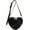 A01-black, variant on Cute Heart Shaped Purse for Women Faux Leather Heart Crossbody Bag Y2k Purse Small Shoulder Handbag with Zipper