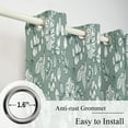 thumbnail image 4 of Dashan Green Floral Blackout Curtains for Living Room,Farmhouse Window Drapes for Bedroom,52x84 Inch,Set of 2, 4 of 6