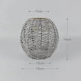 thumbnail image 3 of thinsony Pendant Lamp Shade Ceiling Light Shade Handwoven shade only Retro Style for Dining Room, 3 of 9