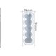 thumbnail image 5 of Juego de 3 moldes para velas ZHAOCHENG molde de resina de silicona en forma de corazón, 5 of 5