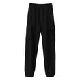 thumbnail image 5 of Mens Pants Casual Mens Slacks Casual Cargo Pants With Multiple Pockets Loose Fit Straight Leg Comfortable Trousers for Autumn Winter Daily Wear, 5 of 5