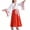 White, variant on Hanfu Dresses for Boys Girls Chinese Style Wide Sleeves Tai Chi Uniform Performance for Kid Red 5-6 Y
