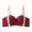 Red, variant on Women Wireless Bra, Non-Wired Push-Up Bra, Adjustable Lettered Straps Bra, Comfortable 3/4 Cup Underwear for Daily Wear Party