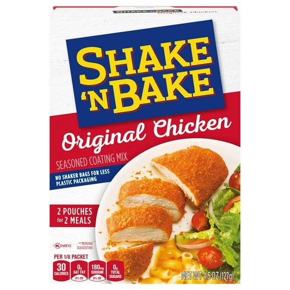 Shake 'N Bake Original Chicken Seasoned Coating Mix, 2 ct - chicken coating mix, shake bake, crispy chicken, seasoned mix, oven fried