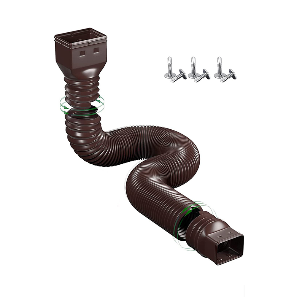 Smrinog Drain Pipe Extender 2160 inch Flexible Rain Gutter Downspout