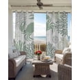 thumbnail image 6 of Sage Green Crab Coastal Blackout Curtains for Bedroom Living Room Darkening Curtains 63 Inches Long Summer Coral Nautical Window Curtain 2 Panels Set Insulated Window Treatment Grommet Drapes 52"x63", 6 of 9