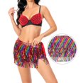 thumbnail image 2 of Boho Sequin Tassel Hip Scarf Multilayer Belly Dance Belt Dance Performance Skirt for Women and Girls, 2 of 9