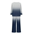 thumbnail image 4 of The Big Save of Today kttectoa Outfits for Women Womens Casual Outfits Lounge Sets Women Clothing Gradient Print Long Sleeve Crew Neck Pullover Tops and Pants Fall Outfits for Women, 4 of 4