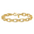 thumbnail image 3 of Auriga Fine Jewelry 14K Yellow Gold Polished Fancy Bracelet 8inch for Women, 3 of 6